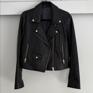 NWOT Blank NYC Women's Black Leather Jacket